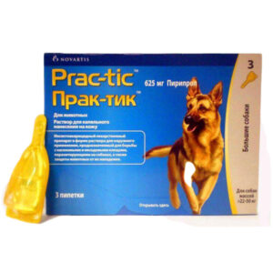 Капли Прак-тик от блох и клещей для собак 22-50  кг №1 Novartis