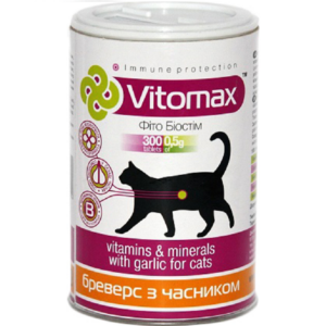 Витамины Vitomax Бреверс для кошек с пивными дрожжами с чесноком 300 таблеток Їжачок 200046 Витамины Vitomax Бреверс для кошек с пивными дрожжами с чесноком 300 таблеток Їжачок 200046