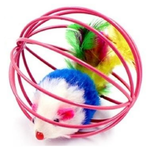 Игрушка для кошек Мышь в красной клетке 6 см Китай Игрушка для кошек Мышь в красной клетке 6 см Китай