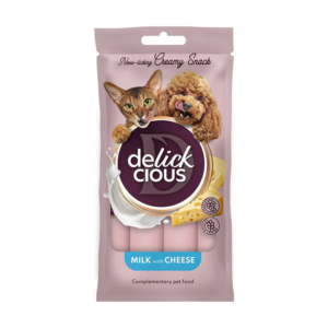 Лакомство для котов Delickcious крем-снек молоко с сыром 4 шт*15 г Лакомство для котов Delickcious крем-снек молоко с сыром 4 шт*15 г