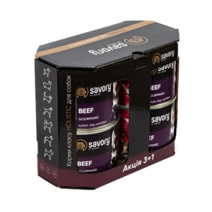 Корм для собак 3+1 консерва Сейвори SAVORY индейка 100 г 55021 Корм для собак 3+1 консерва Сейвори SAVORY индейка 100 г 55021