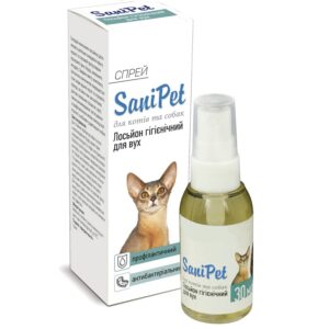 Лосьон для ушей кошек и собак SaniPet противовоспалительный и антисептический 30 мл Природа срок 03.2026 Лосьон для ушей кошек и собак SaniPet противовоспалительный и антисептический 30 мл Природа срок 03.2026
