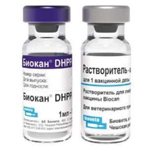 Вакцина Биокан DHPPI BioVeta 1 доза Чехия срок 03.2027 Вакцина Биокан DHPPI BioVeta 1 доза Чехия срок 03.2027