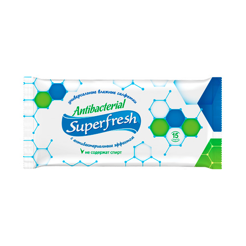 Салфетки влажные Daily Fresh Antibacterial 15 шт Салфетки влажные Daily Fresh Antibacterial 15 шт