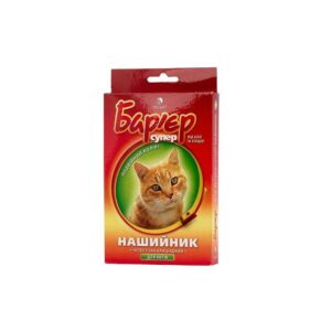 Барьер супер ошейник от блох и клещей для котов (красный + желтый) Продукт Барьер супер ошейник от блох и клещей для котов (красный + желтый) Продукт