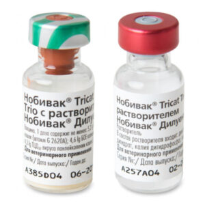 Вакцина Нобивак Трикет Трио с  растворителем 1 флакон 1 доза MSD AH