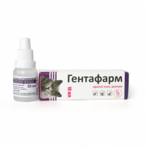 Гентафарм 0,4% 10 мл капли глазные для кошек и собак Фарматон