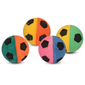 Игрушка для кошек Мяч зефирный футбольный двухцветный D 450 мм BALL02