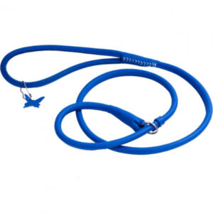 Поводок-удавка Collar GLAMOUR круглая ширина10 мм длина 135 см синяя