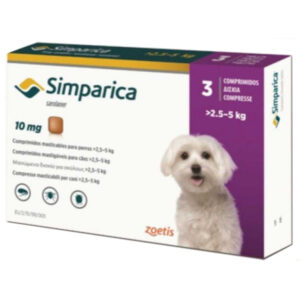 Симпарика таблетки инсектоакарицидные для собак 2,5-5 кг №3*10 мг