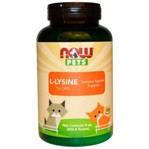Лизин для кошек L-Lysine Now Foods Now Pets 226,8 г