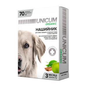 Ошейник Уникум Unicum organic от блох и клещей для собак 70 см 10 UN-024