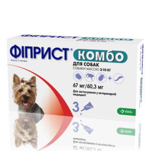 Фиприст Комбо капли на холку для собак 2-10 кг 0,67 мл 1 пипетка KRKA