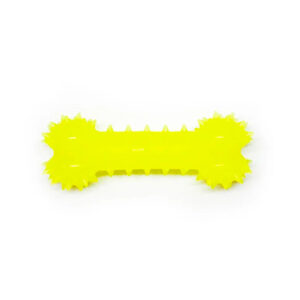 Игрушка для собак Косточка желтая с запахом ванили 12 см FOX TF-007