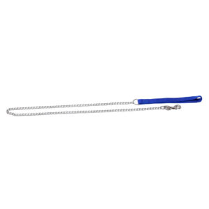 Поводок-цепь с ручкой из кожи 1,6 мм х 110 см FOX SHL1611