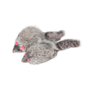 Игрушка для кошек Мышь серая 10 см FOX M004G