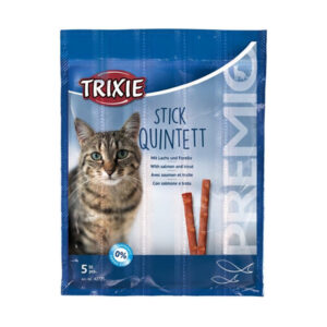 Лакомство для кошек Trixie PREMIO Quadro-Sticks лосось и форель 5 шт 5 гр