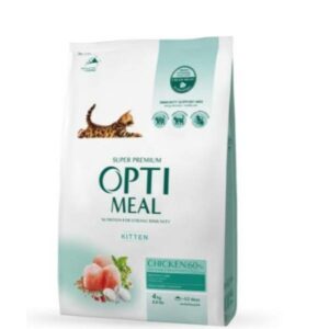 Корм для котят ОПТИМИЛ OPTIMEAL сухой курица 4 кг