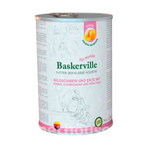 Корм для собак Баскервиль Baskerville консервы Кабан и утка с тыквой 400 г 21560