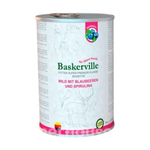 Корм для собак Baskerville консервы Оленина с черникой чувствительное пищеварение 800 гр 21587