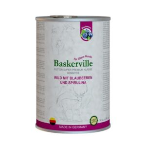 Корм для собак Baskerville консервы Оленина с черникой 400 гр 21586