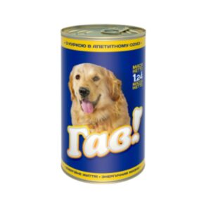 Корм для собак ГАВ консерва взрослые с курицей в соусе 1,24 кг *12