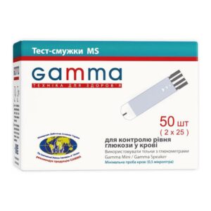 Тест -полоски для глюкометра GAMMA Mini 50 шт