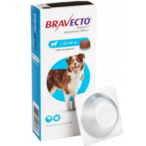 Таблетка Бравекто от блох и клещей для собак 20-40 кг №1 MSD AH