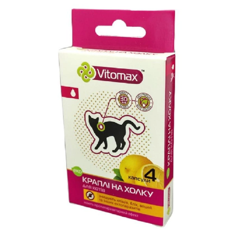 Капли на холку Vitomax Eco от блох и клещей для кошек №4 Vitomax ...