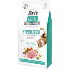 Корм для котов Брит уринари д/стерилизованных Brit Care Cat GF Sterilized Urinary Health 2кг