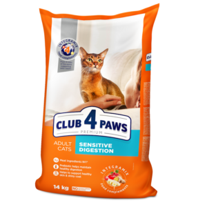 Сухой корм для котов Adult Cats Sensitive Digestion с чувствительным пищеварением 1 кг Клуб 4 лапы