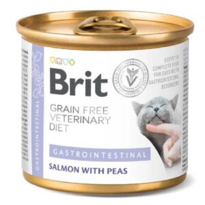 Корм для котов с заболеваниями ЖКТ Brit VetDiets  с лососем и горохом 200 г Brit