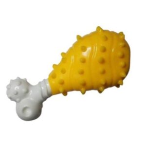 Игрушка для собак Окорочок пластиковый с виниловой намоткой 12 см Fox