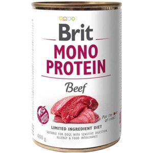 Корм для собак с чувствительным пищеварением Mono Protein Dog с говядиной 400 г Brit