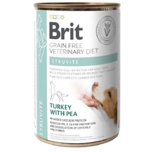 Корм для собак с мочекаменной болезнью Grain Free VetDiets Struvite Turkey with Pea с индейкой и горохом 400 г Brit