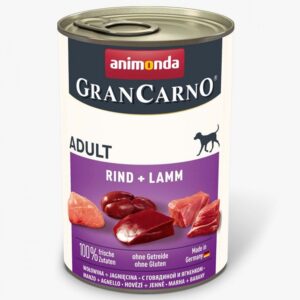 Корм д/собак Амонд GranCarno Adult Beef + Lamb консорвы с говядиной и ягненком 400гAM-82733