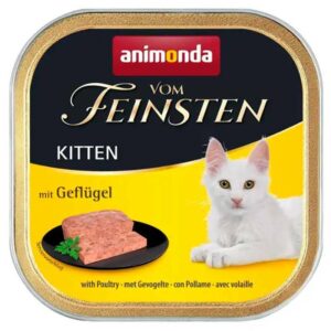 Корм д/котят Амонд Vom Feinsten Kitten with Poultry консервы с птицы 100г AM-83221