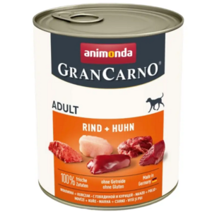 Корм для собак Амонд GranCarno Adult Beef + Chiken консервы с говядиной и курицой 800 г