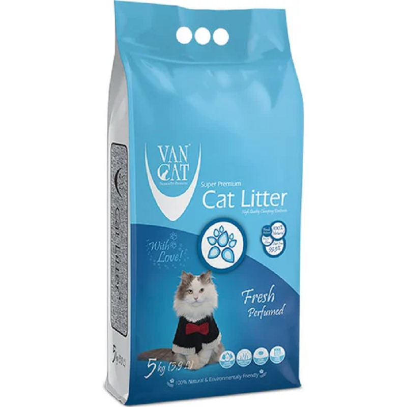 Наполнитель для кошачьего туалета Van Cat Super Premium Quality Fresh Бентонитовый комкующий 5 кг Наполнитель для кошачьего туалета Van Cat Super Premium Quality Fresh Бентонитовый комкующий 5 кг
