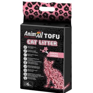 Наполнитель для кошачьего туалета AnimAll Tofu sakura 2.6 кг/6 л