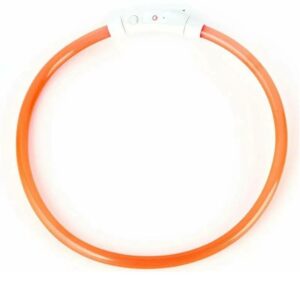 Ошейник декоративный светодиодный USB 35 см S оранжевий