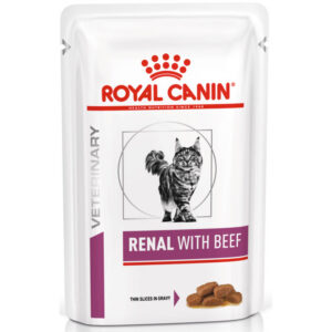 Корм для котов Renal Feline Beef Pouches при хронической почечной недостаточности 85 г Royal Canin