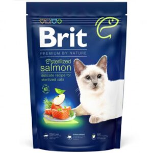 Корм д/кот Брит Brit Premium Sterilized Salmon стерилизованных лосось 1,5 кг