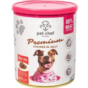 Корм д/соб Пет шеф Pet Chef паштет взрослых мясное ассорти консерва 800 г