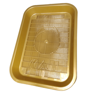 Туалет для котов и кошек Cat с сеткой желтый 35*25*5 см  Collar