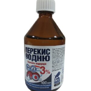 Раствор Перекись водорода ветеринарный 3% для очистки инфицированных ран 100 мл O.L.KAR срок 08.2025