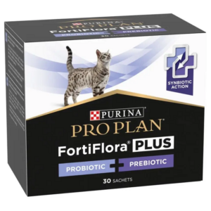 Порошок для котов и котят Пробиотик Proplan FortiFlora Cat Plus для поддержания микрофлоры кишечника 1,5 г №30 Purina Pro Plan срок 10.2025