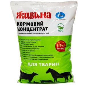 Порошок Липрот Живина кормовой концентрат для животных 1,5 кг Vita срок 10.2025