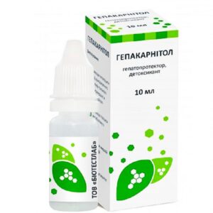 Капли Гепакарнитол гепатопротектор 10 мл BioTestLab срок 11.2025