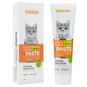 Паста для котят витаминная Kitten Junior Paste с кальцием и бета-глюканом 100 г Vitomax срок 12.2025